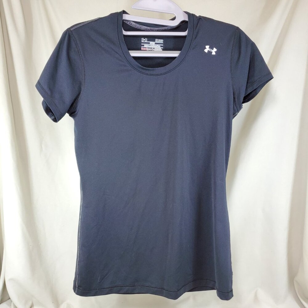 Under Armour Heat Gear Black Top SM workout breathable